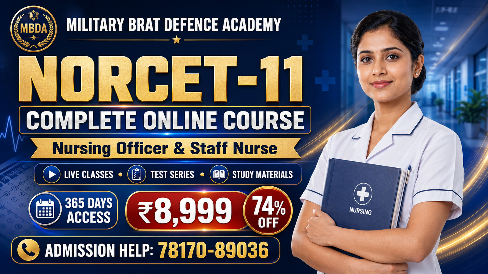 NORCET-11 Complete Online Course taught by Samprita